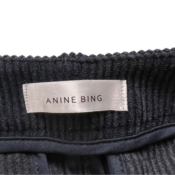 Anine Bing Jocelyn Side Slit Corduroy Trouser Pants Size Medium - Picture 8 of 16